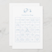 くまのプーさん ゲストビンゴカードを探そう 招待状 (正面/裏面)