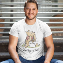 くまのプーさん ベビーシャワー | お父さんになる人Tシャツ