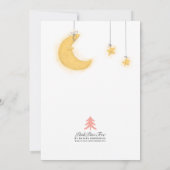 くまのプーさん ムーンスターズ 男の子 ベビーシャワー 招待状 (裏面)