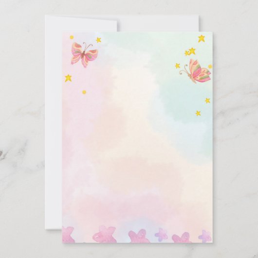 くまのプーさん 招待状 (裏面)