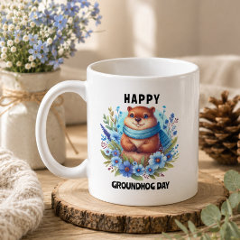 くまのプール・デイを祝う水彩画 コーヒーマグカップ