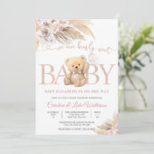 くまのベイビーシャワー招待状 招待状 (スタンド正面)