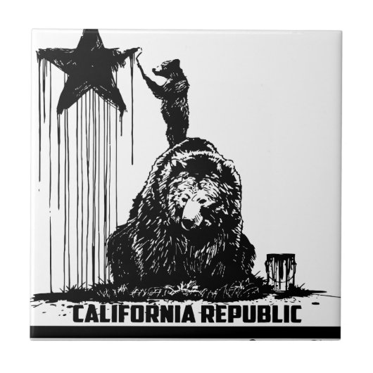 くまのペンキ タイル (正面)