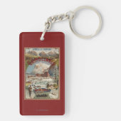 くまのホテル昇進ポスターの眺め キーホルダー (裏面)