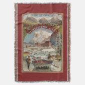 くまのホテル昇進ポスターの眺め スローブランケット (正面縦)