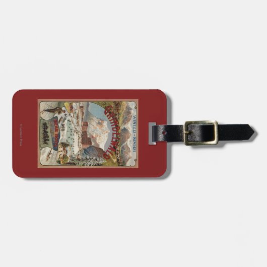 くまのホテル昇進ポスターの眺め ラゲッジタグ (正面横)