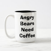 くまのマグを怒って下さい ツートーンマグカップ (左)