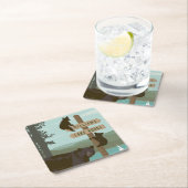 くまの印ポスト スクエアペーパーコースター (インサイチュ)