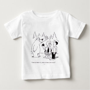 くまの夕食 ベビーTシャツ