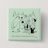 くまの夕食 缶バッジ (正面)