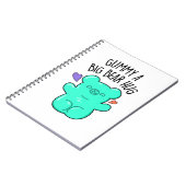 くまの大きなハグ面白いお菓子 クマの駒 ジョーク ノートブック (左側)