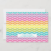 くまの女の子の誕生日のパーティの招待状を造って下さい 招待状 (裏面)