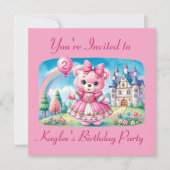 くまの姫 招待状 (正面)