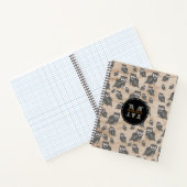 くまの子と木目のモノグラム ノートブック (内部)