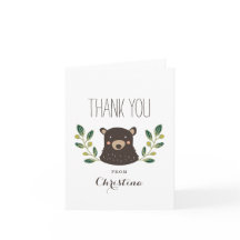 くまの子 感謝カード