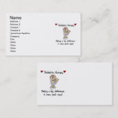 くまの小児科のナースのTシャツおよびギフト 名刺 (正面/裏面)