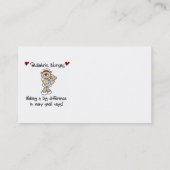 くまの小児科のナースのTシャツおよびギフト 名刺 (裏面)