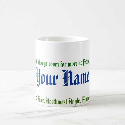 くまの川の名前のマグ コーヒーマグカップ (中央)