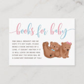 くまの性別発表本のリクエストカード エンクロージャーカード (正面)