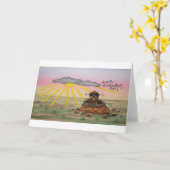 くまの日グリーティングカード　ハッピークマの日！ カード (黄色い花)