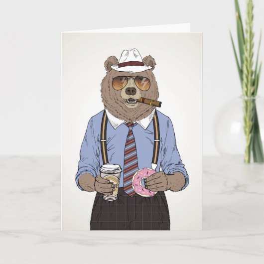 くまの朝食 カード (正面)