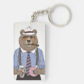 くまの朝食 キーホルダー (裏面)