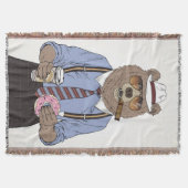 くまの朝食 スローブランケット (正面)