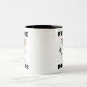 くまの未来の医者 ツートーンマグカップ (中央)