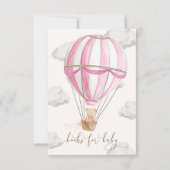 くまの本が楽しみなベイビーカード - くまの本が赤ちゃんに届くカード 招待状 (裏面)