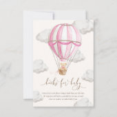 くまの本が楽しみなベイビーカード 赤ちゃんのための本 お願いカード 招待状 (正面)