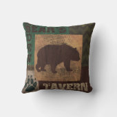 くまの洞穴の居酒屋の枕小屋の装飾 クッション (裏面)