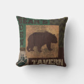 くまの洞穴の居酒屋の枕小屋の装飾 クッション (正面)