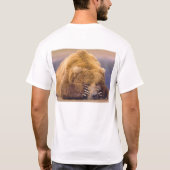 くまの狩り-彼を撃って下さい Tシャツ (裏面)