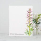 くまの砲尾のピンクの緑の水彩画の芸術レターヘッド レターヘッド (スタンド正面)