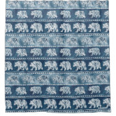 くまの精神海軍Bohoの種族パターン シャワーカーテン (正面)