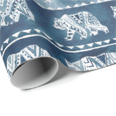 くまの精神海軍Bohoの種族パターン ラッピングペーパー (ロールコーナー)