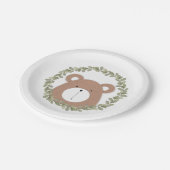 くまの紙皿 ペーパープレート (アングル)