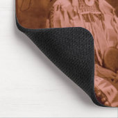 くまの耳および妻-カラス--を切ります マウスパッド (コーナー)