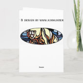 くまの芸術カードブランク種族くまの芸術はカスタムを梳きます カード (裏面)