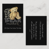 くまの芸術家はパーソナライズな名刺を設計します 名刺 (正面/裏面)