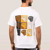 くまの芸術 Tシャツ (裏面)