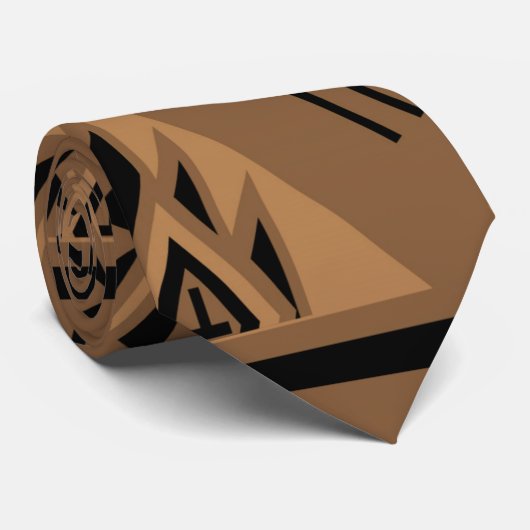 くまの薬ブラウン ネクタイ (ロール)