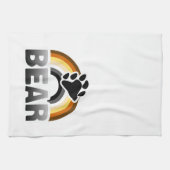 くまの虹の旗 キッチンタオル (横)