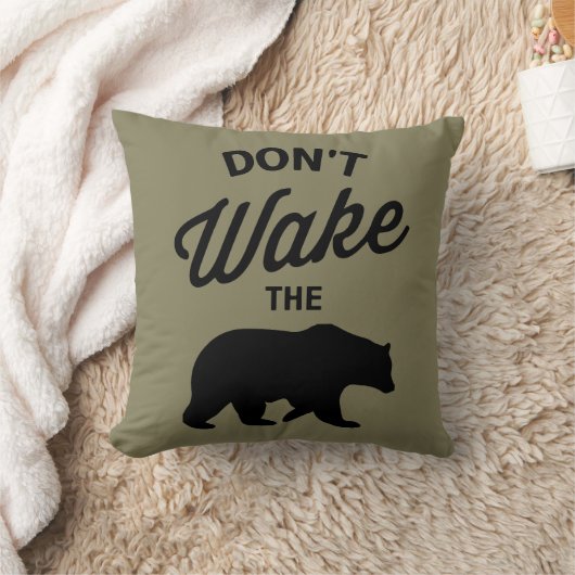 くまの装飾用クッションを目覚めさせないで下さい クッション (ブランケット)