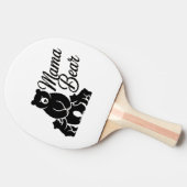 くまの親子 かわいい家族のシンボル 卓球ラケット (横)