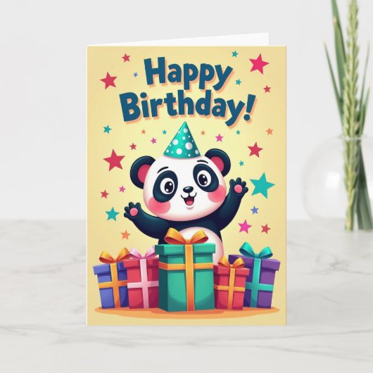 くまの誕生日カード カード (正面)