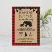 くまの赤ちゃんがやってくる！ベイビーシャワーの招待状 招待状 (スタンド正面)