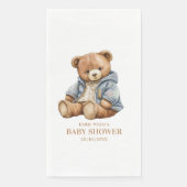 くまの赤ちゃんのシャワー招待状：もう待ちきれない (正面)
