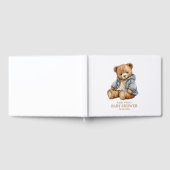 くまの赤ちゃんのシャワー招待状：もう待ちきれない ゲストブック (全面)