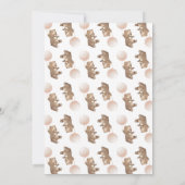 くまの赤ちゃんのシャワー招待状 クマの風船 招待状 (裏面)